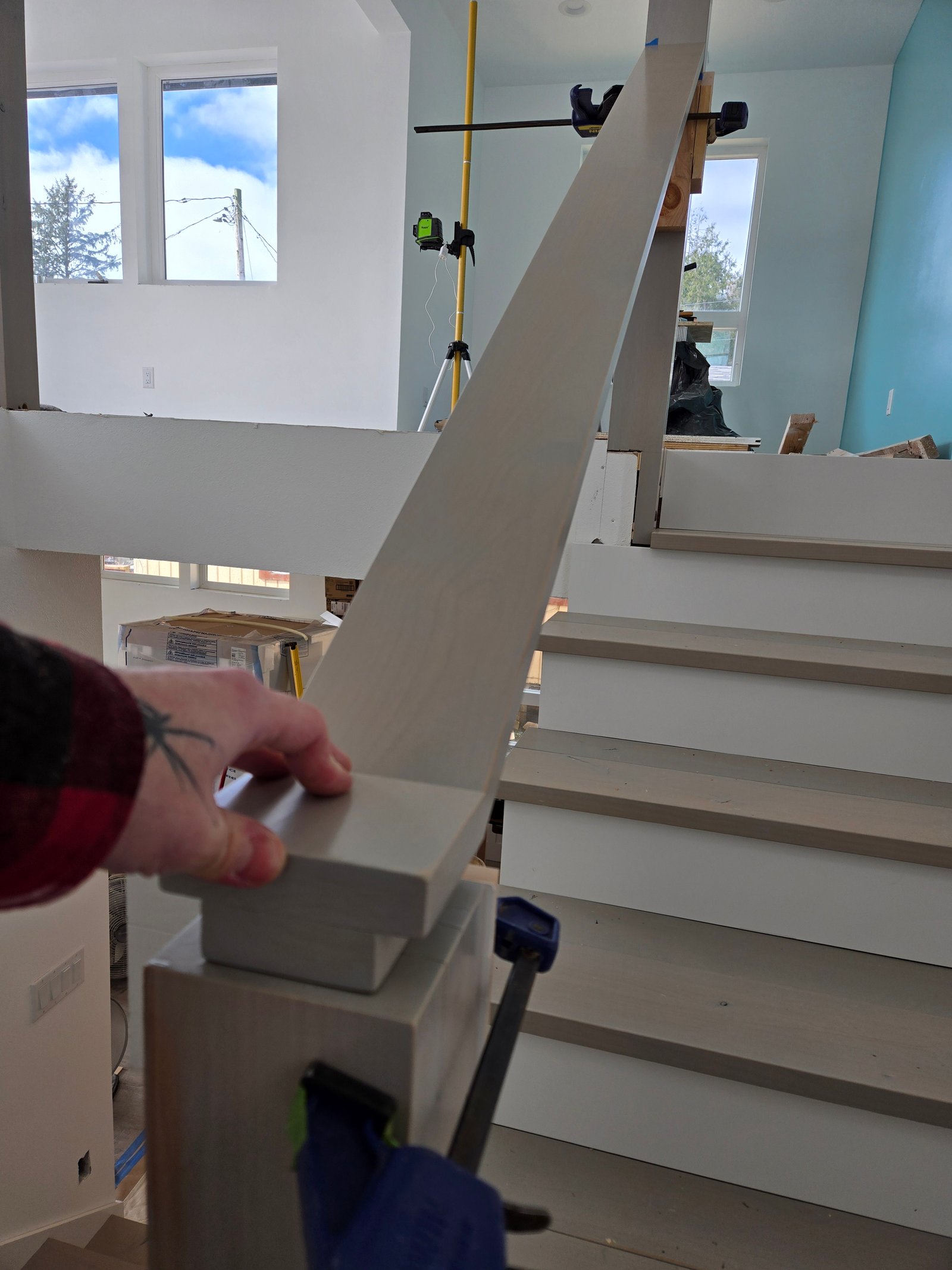 Custom staircase trim and panel work