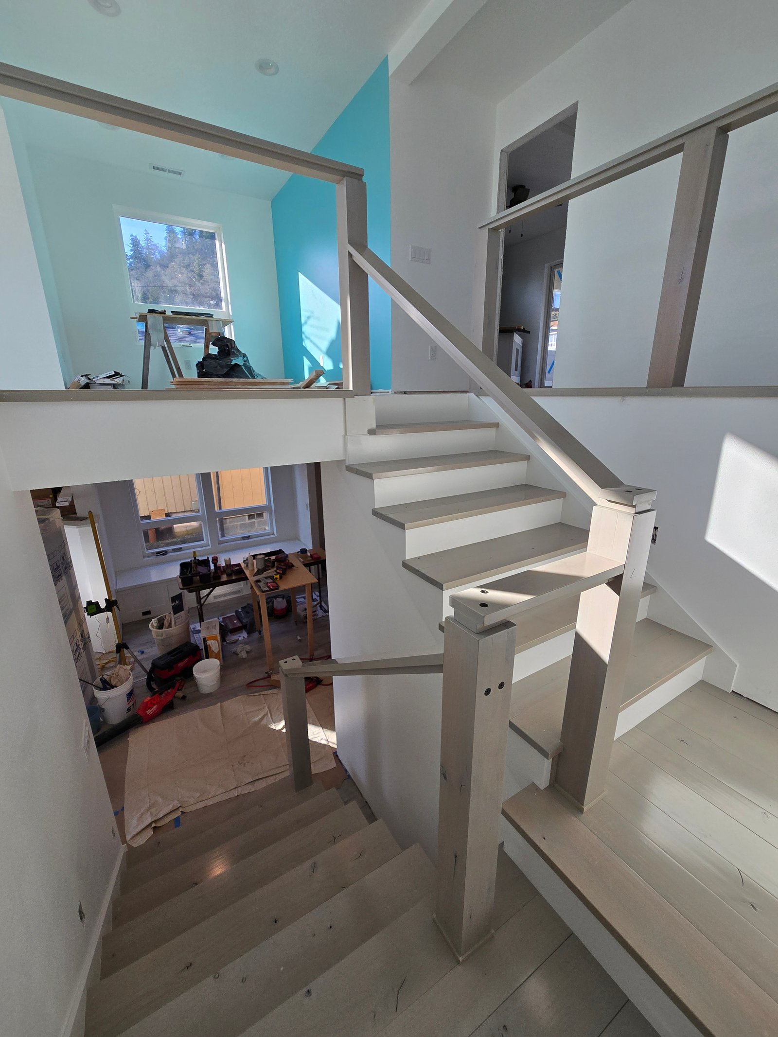 Alder staircase from above