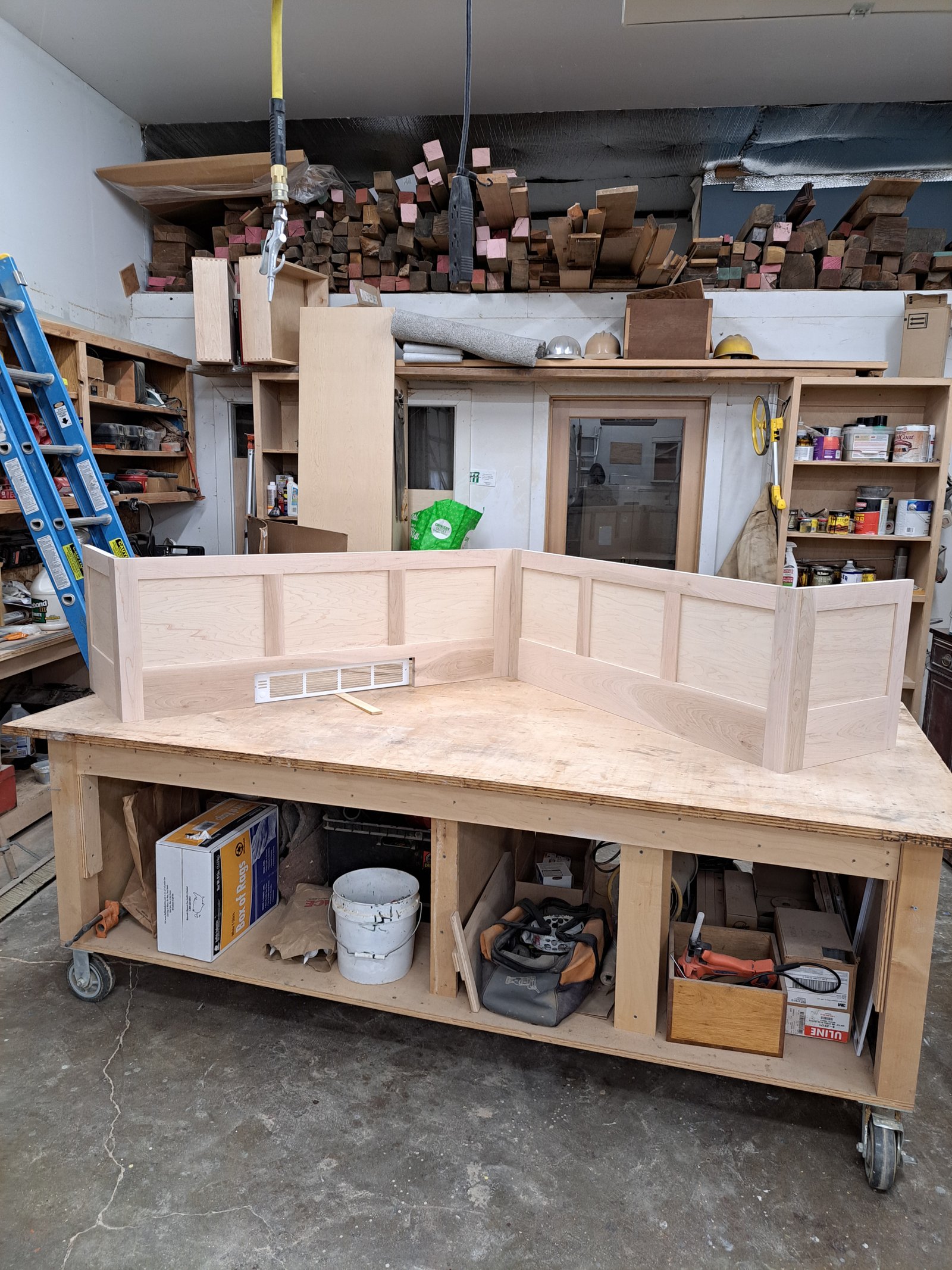 Storage bench frame and structure