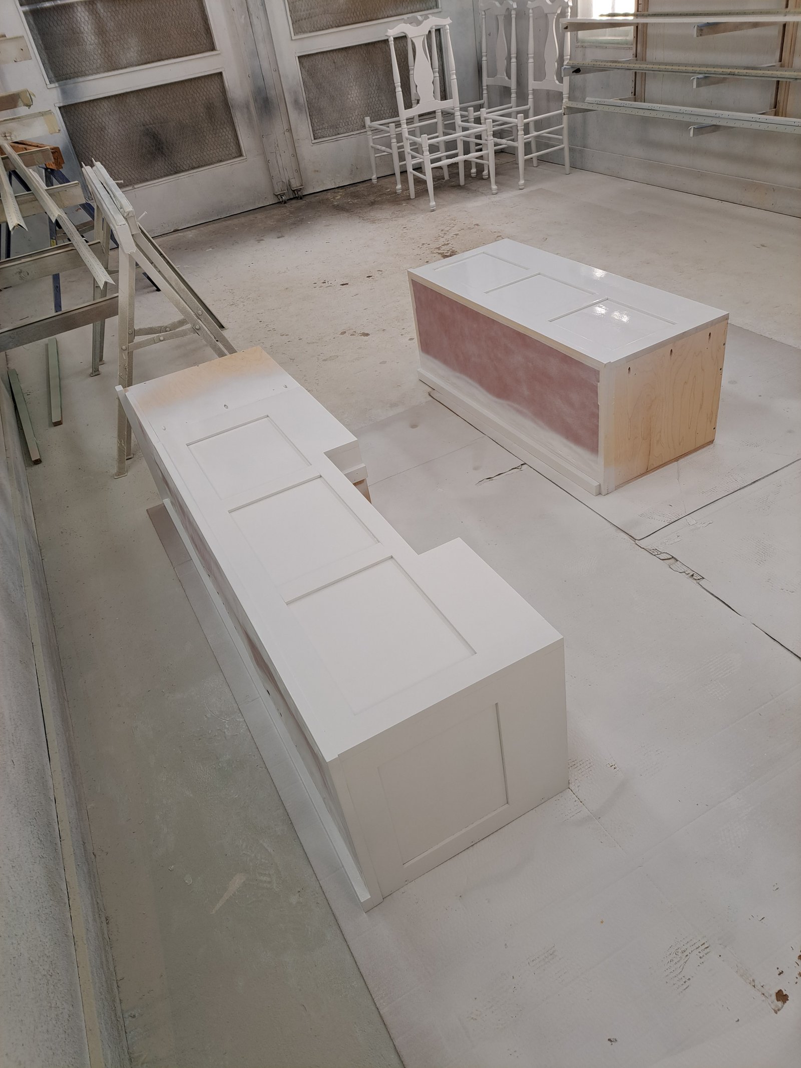 Storage bench panel and molding