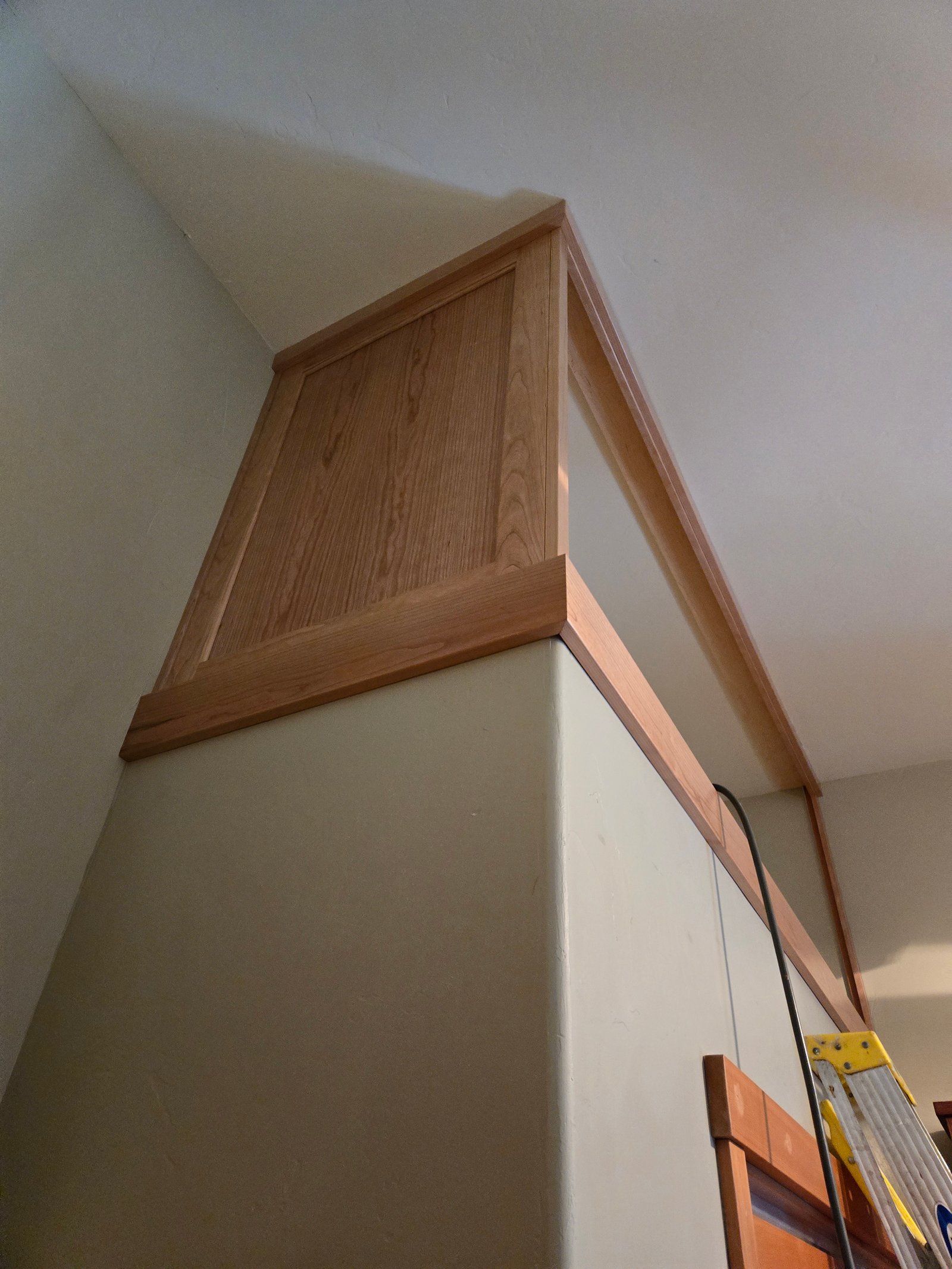 Custom cherry bypass cabinet construction