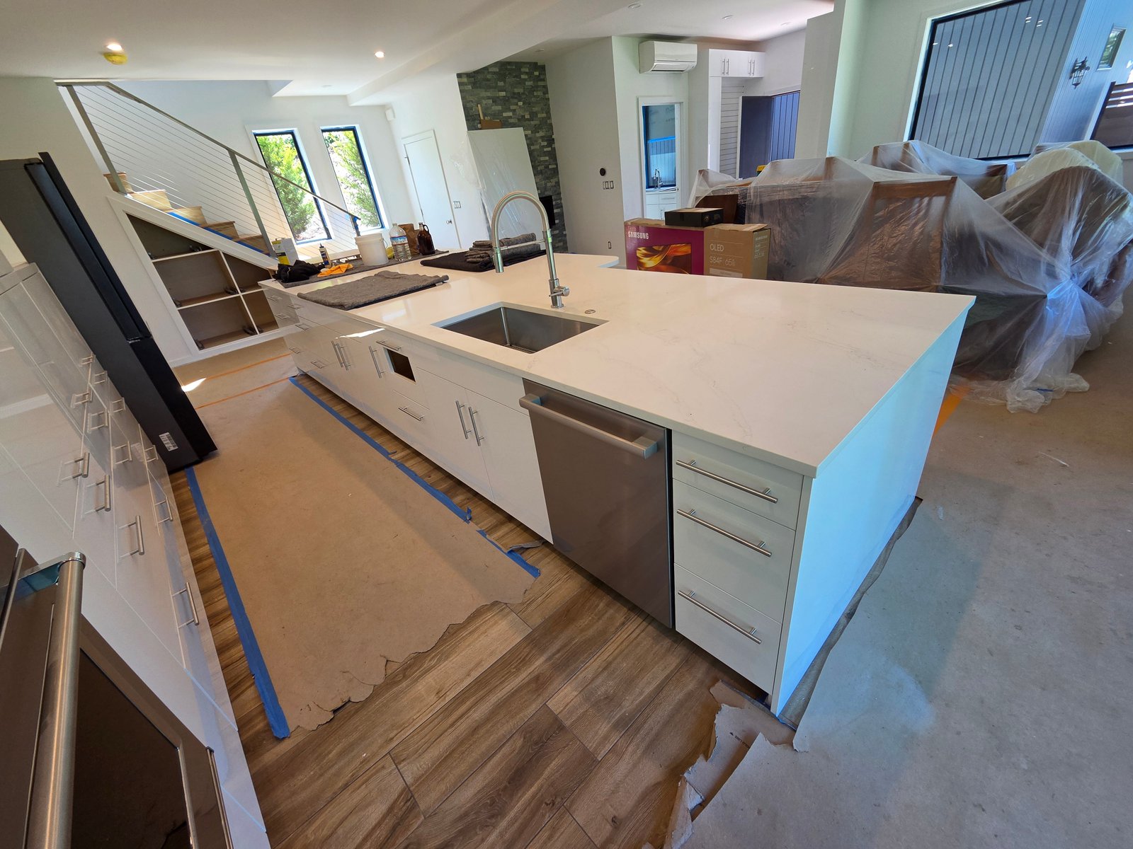 Completed high gloss cabinetry Tillamook Oregon