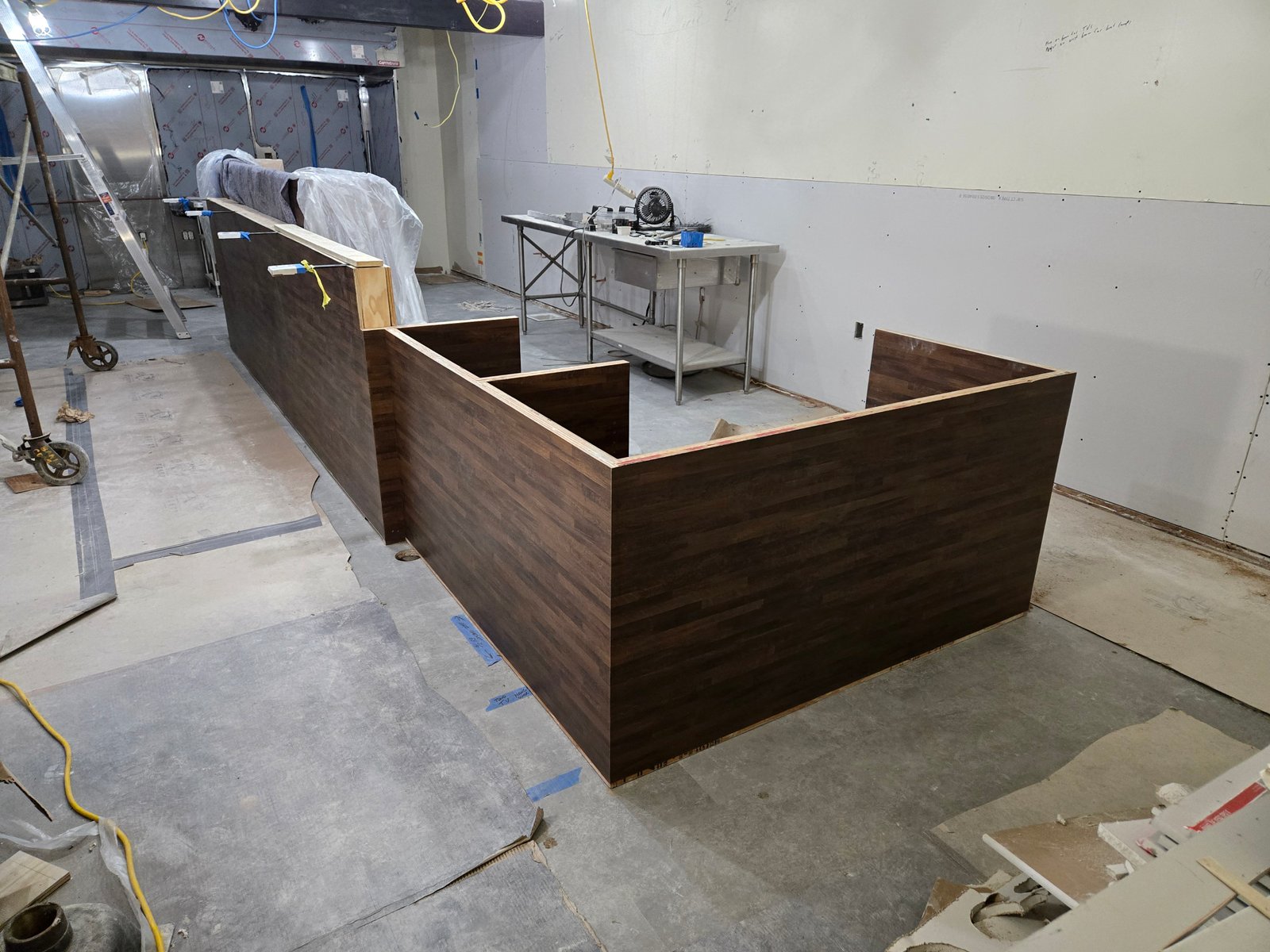 Iron overbar frame installation