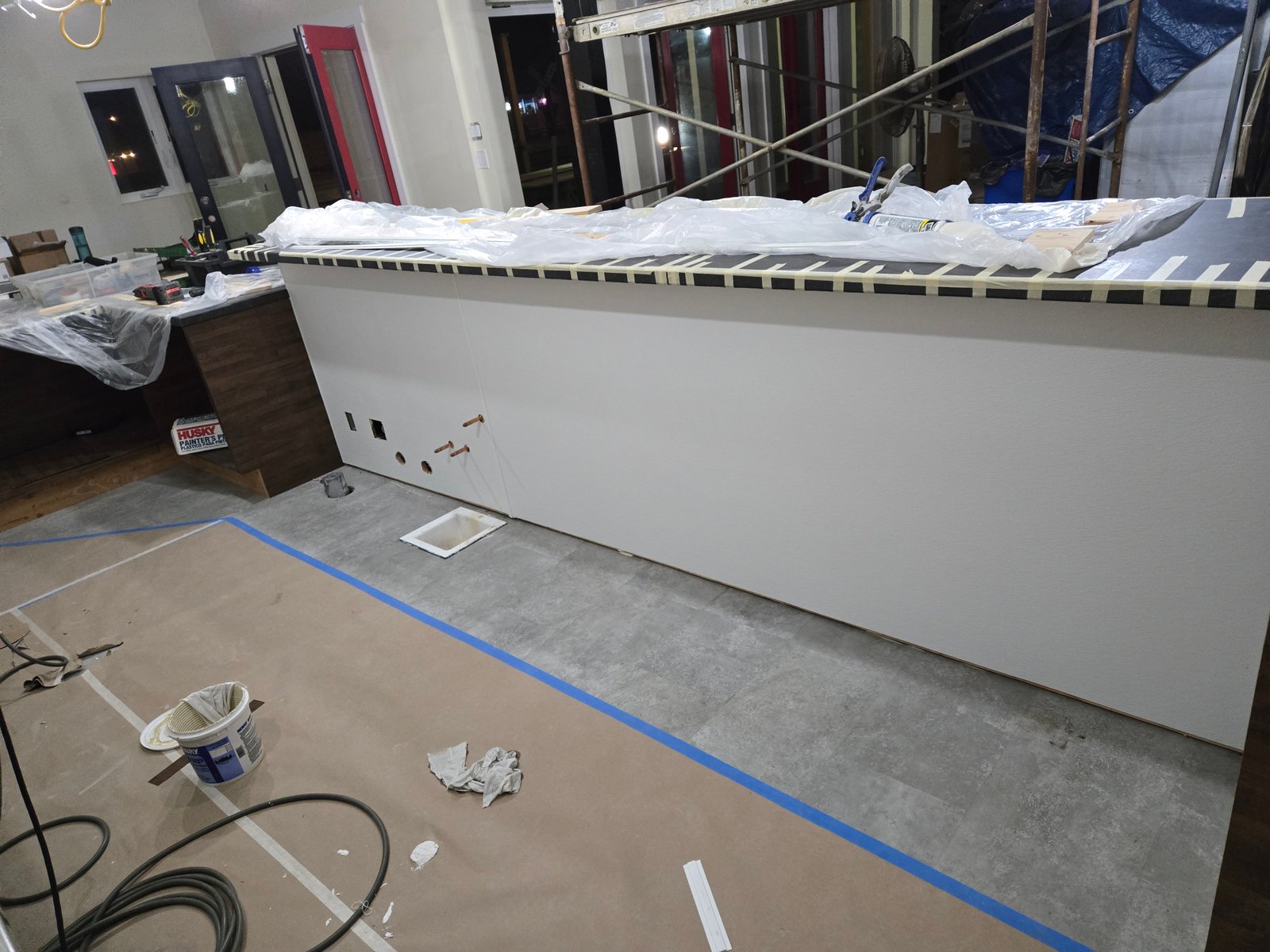 Custom bar build with foot rail
