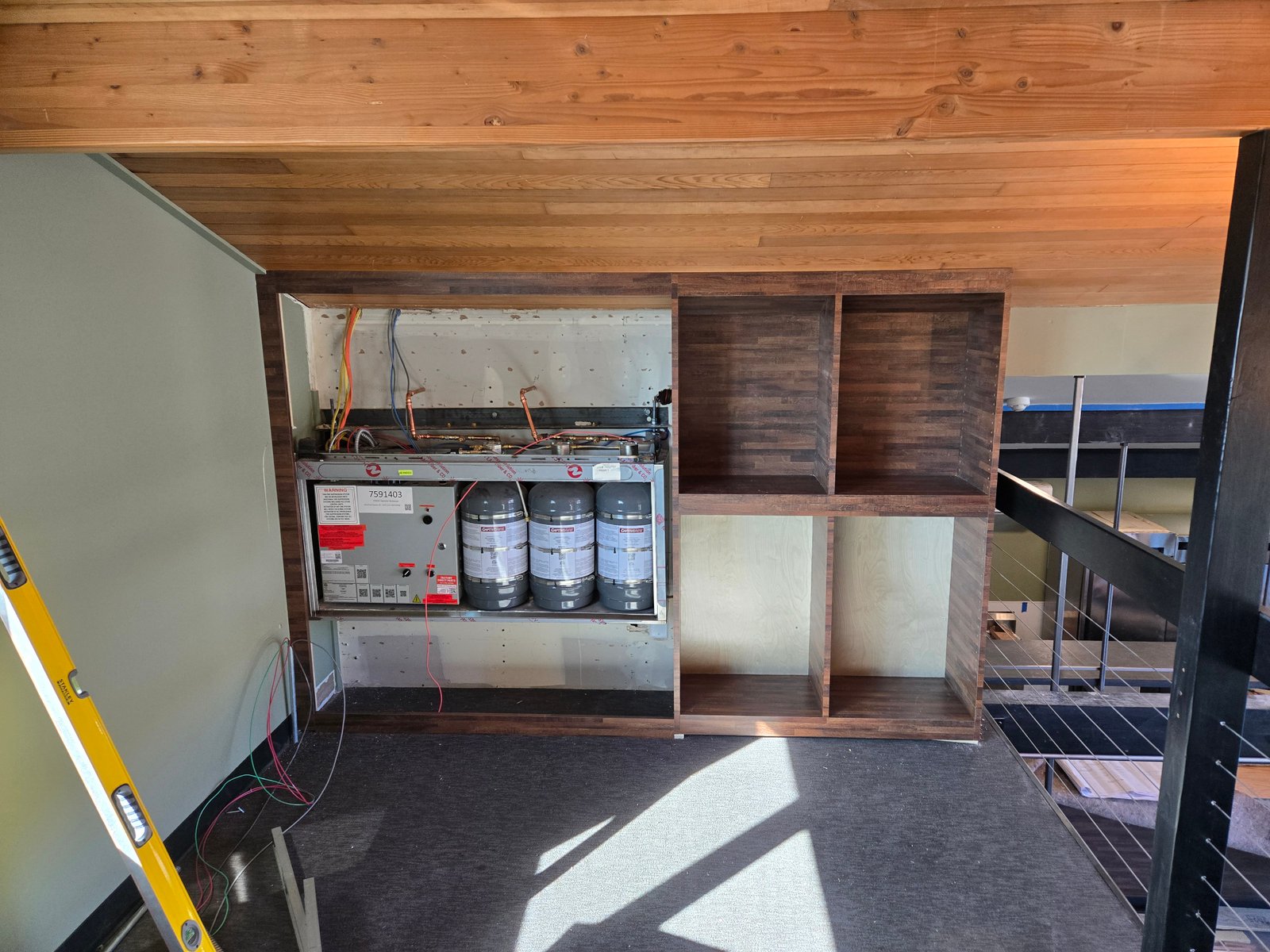 Custom restaurant bar finish detail