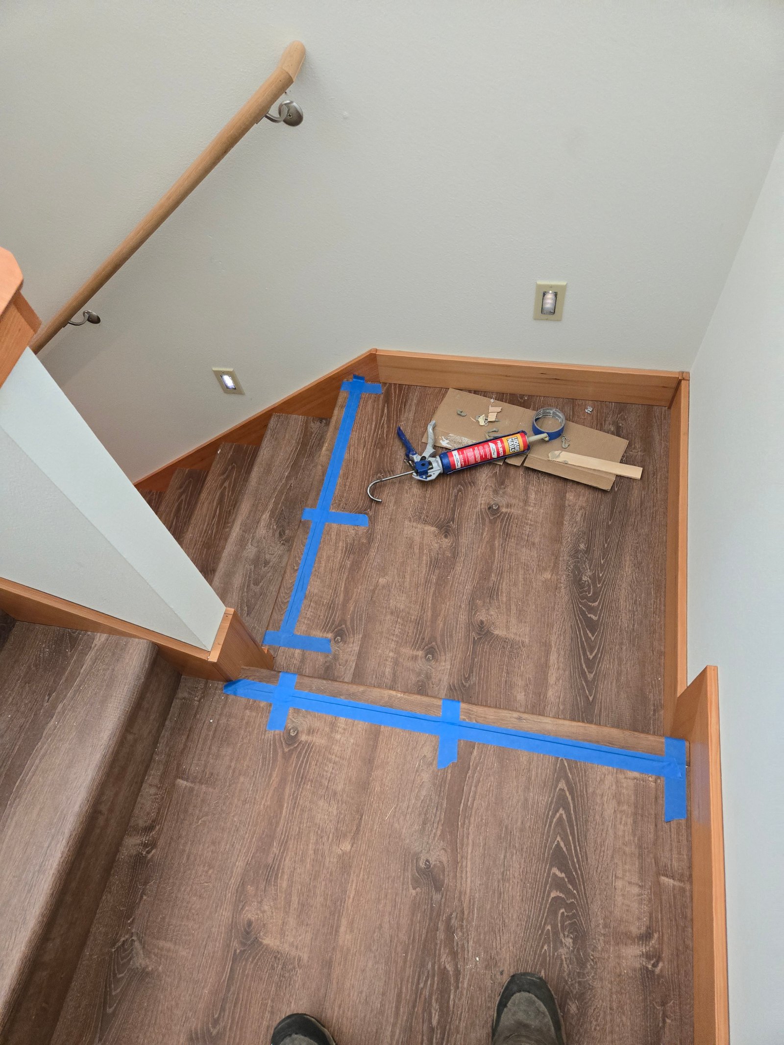 Staircase trim and sill work