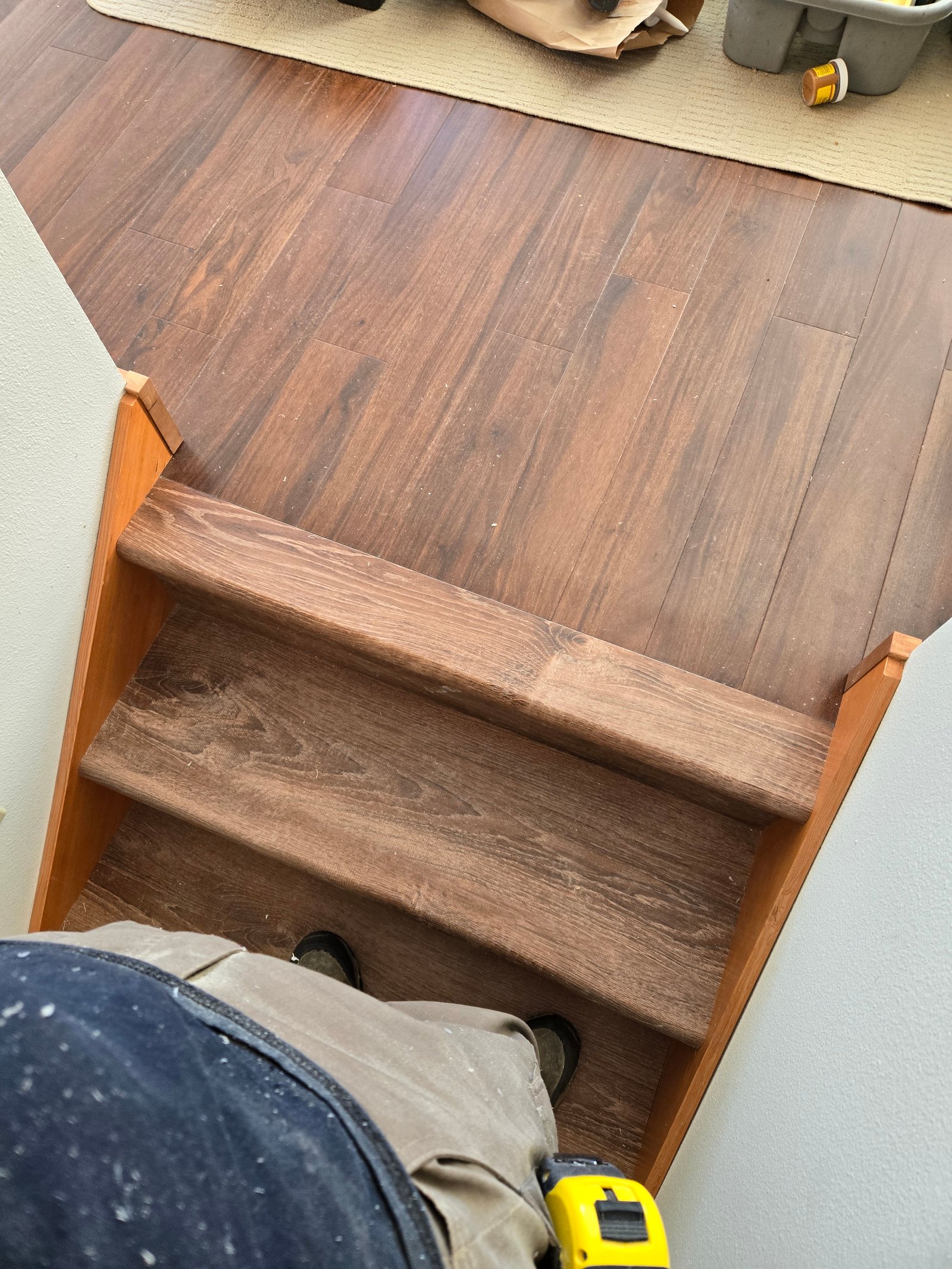 Two level staircase full view